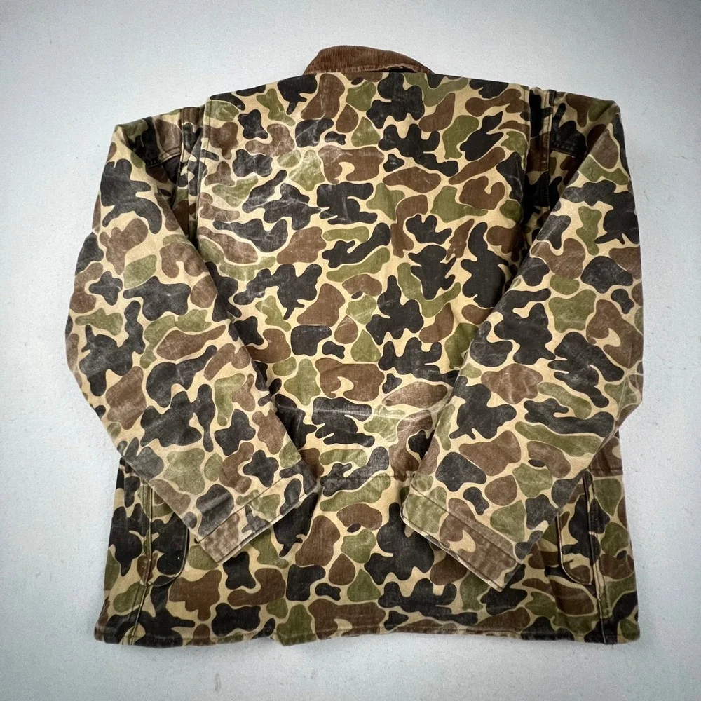RedHead Bone-Dry Hunting Jacket Men 44 Camo Duck Hunter Vintage Canvas FieldCoat